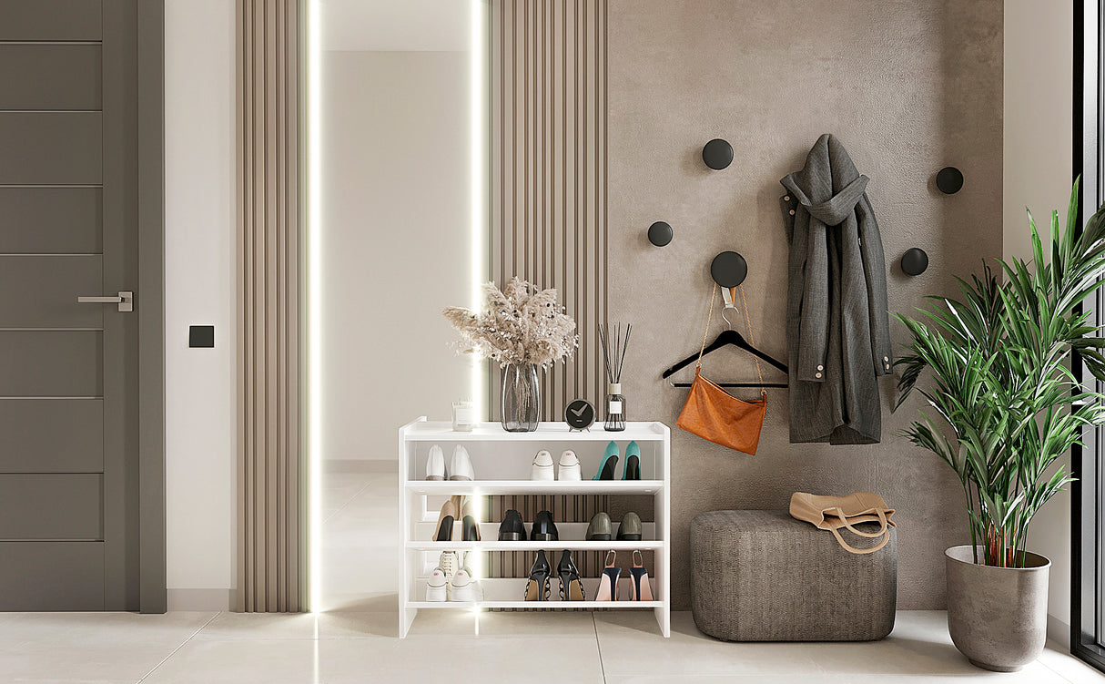 KOMTO Schuhregal Schmal mit 3 Ebenen | Elexis 3