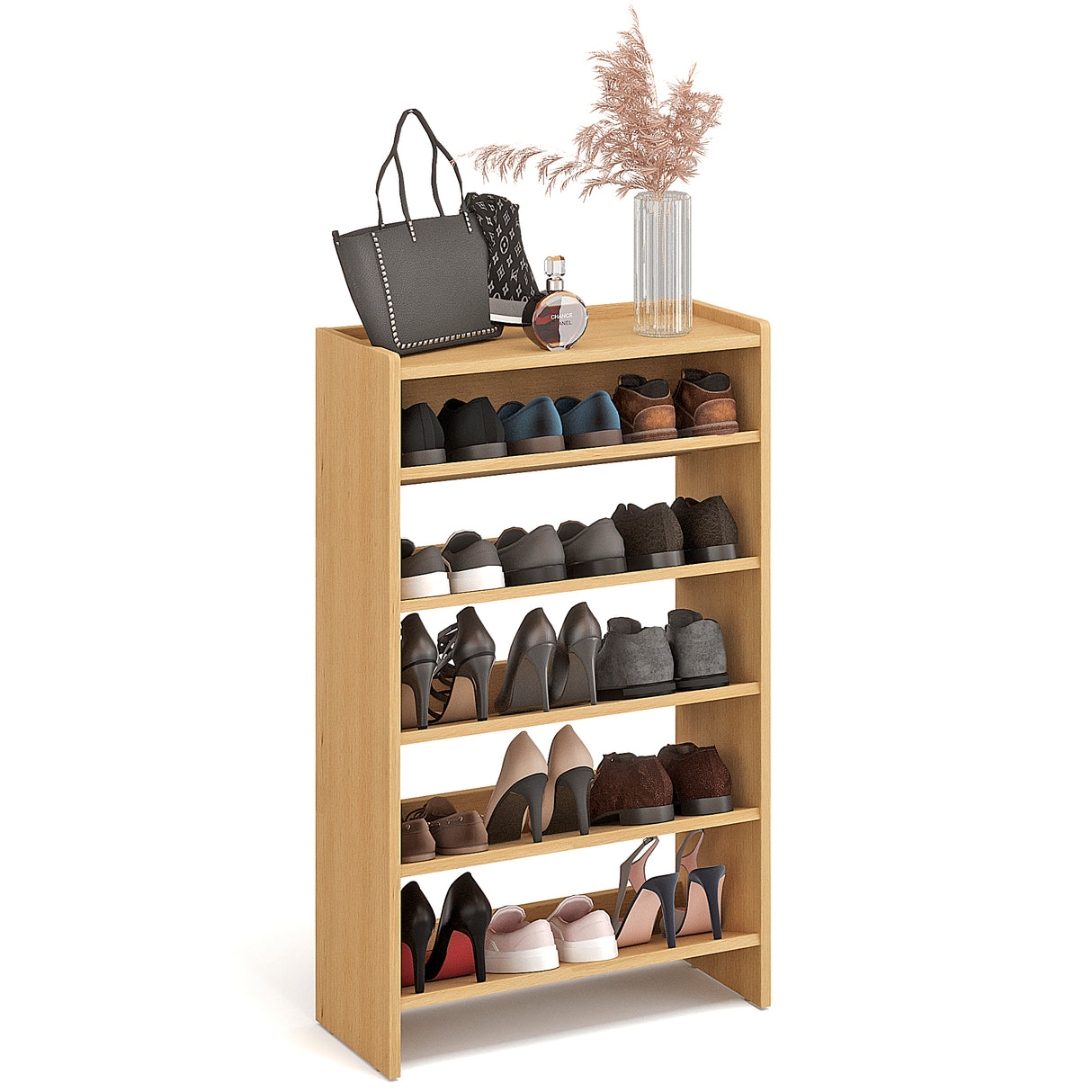 KOMTO Schuhregal Schmal mit 5 Ebenen | Elexis 5