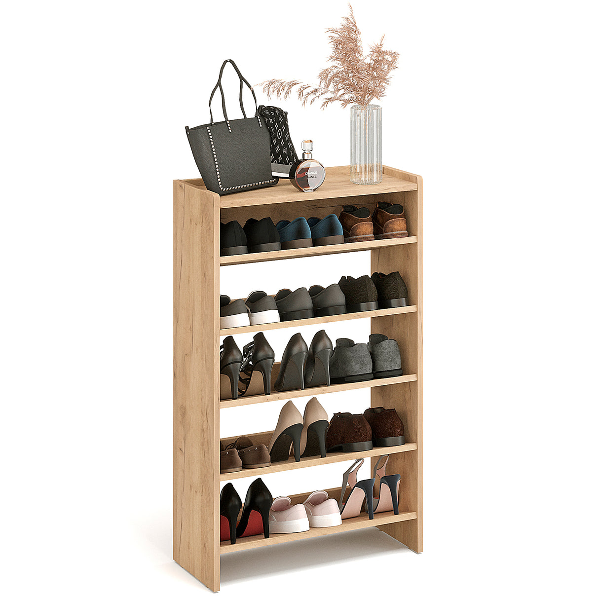 KOMTO Schuhregal Schmal mit 5 Ebenen | Elexis 5