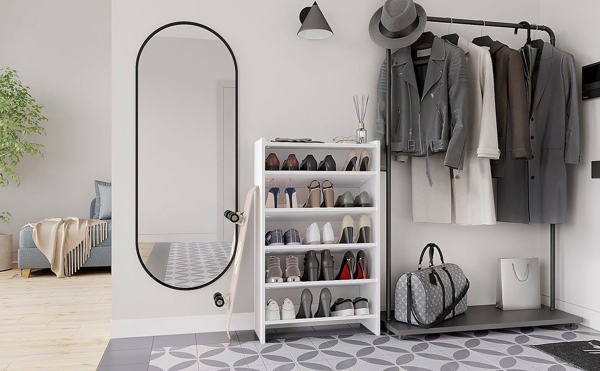 KOMTO Schuhregal Schmal mit 5 Ebenen | Elexis 5