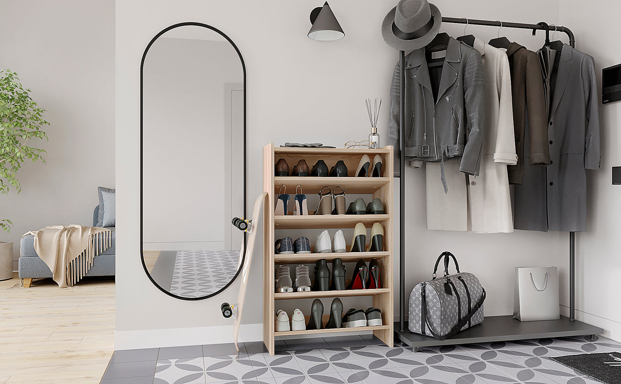 KOMTO Schuhregal Schmal mit 5 Ebenen | Elexis 5