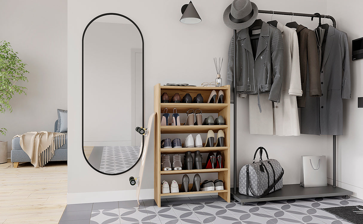 KOMTO Schuhregal Schmal mit 5 Ebenen | Elexis 5