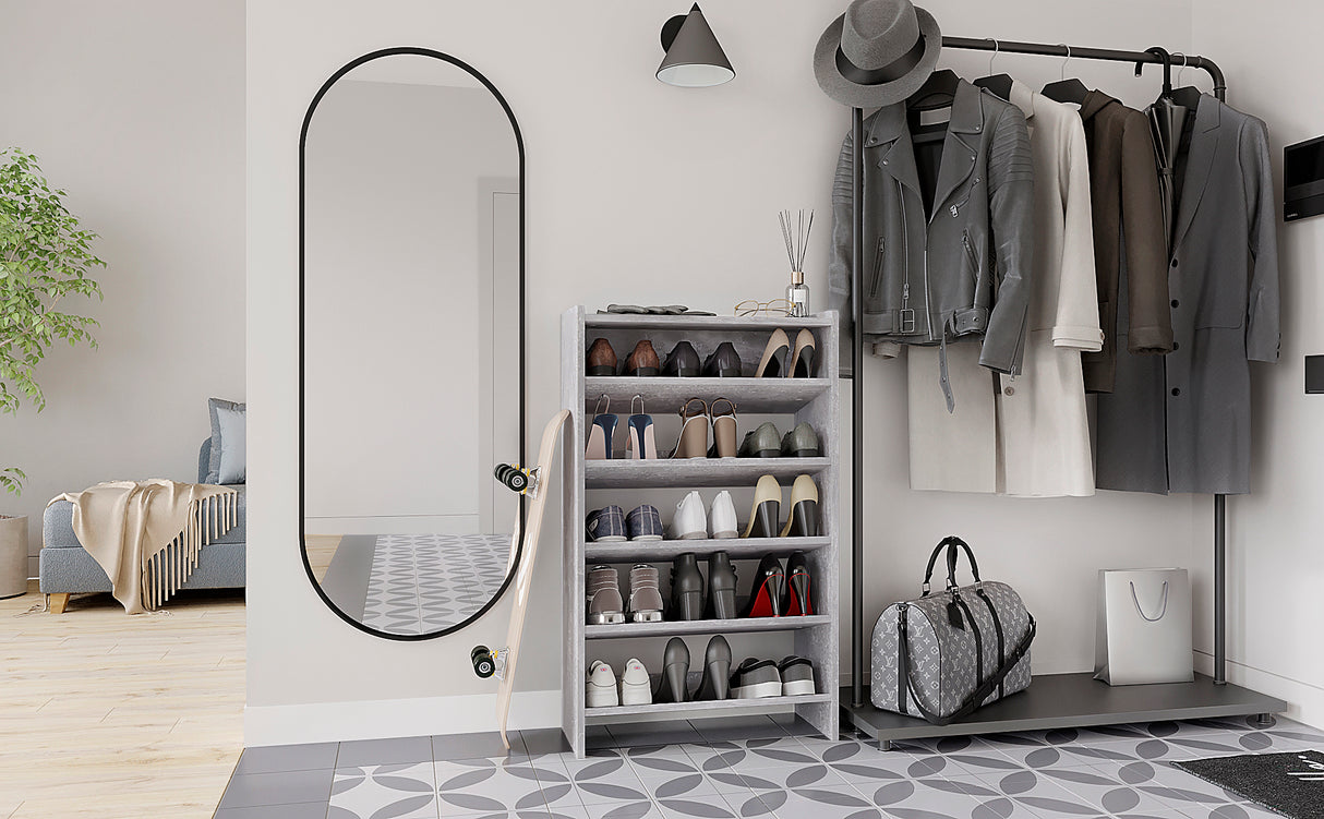 KOMTO Schuhregal Schmal mit 5 Ebenen | Elexis 5