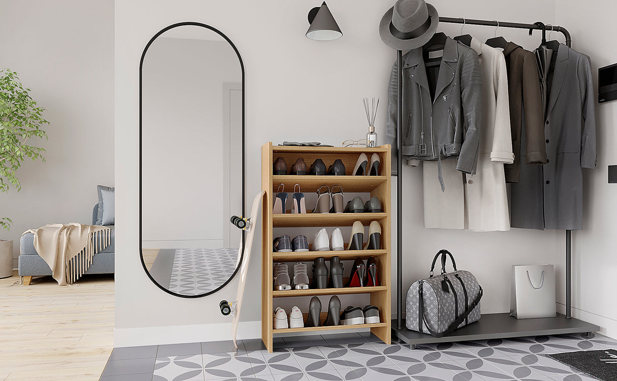 KOMTO Schuhregal Schmal mit 5 Ebenen | Elexis 5