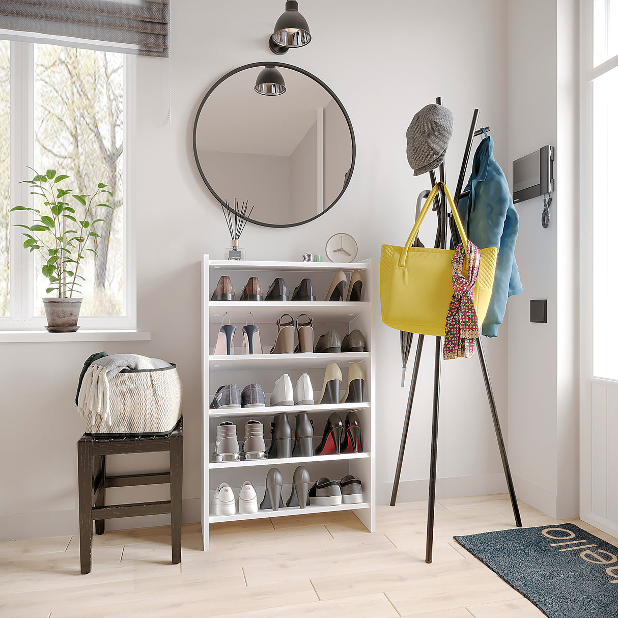 KOMTO Schuhregal Schmal mit 5 Ebenen | Elexis 5