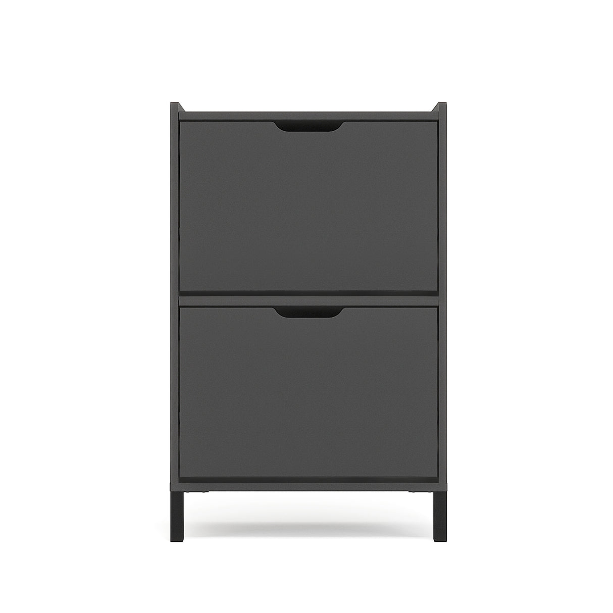 KOMTO Schuhschrank Schmal mit 2 Klappen | Madrid 2