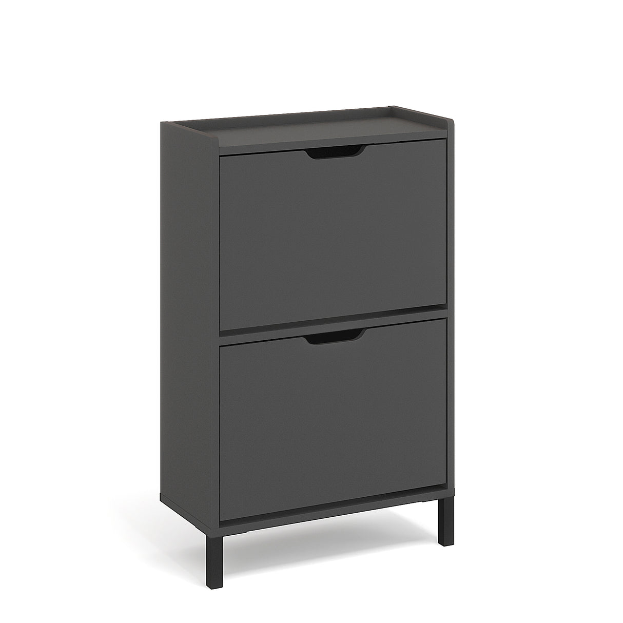 KOMTO Schuhschrank Schmal mit 2 Klappen | Madrid 2