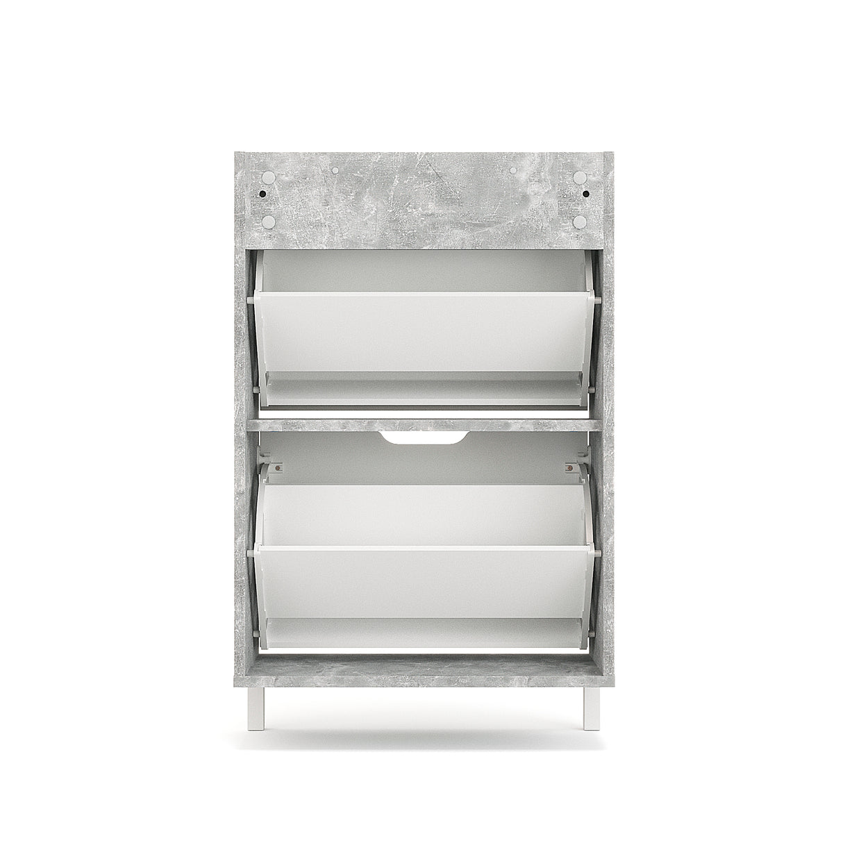 KOMTO Schuhschrank Schmal mit 2 Klappen | Madrid 2