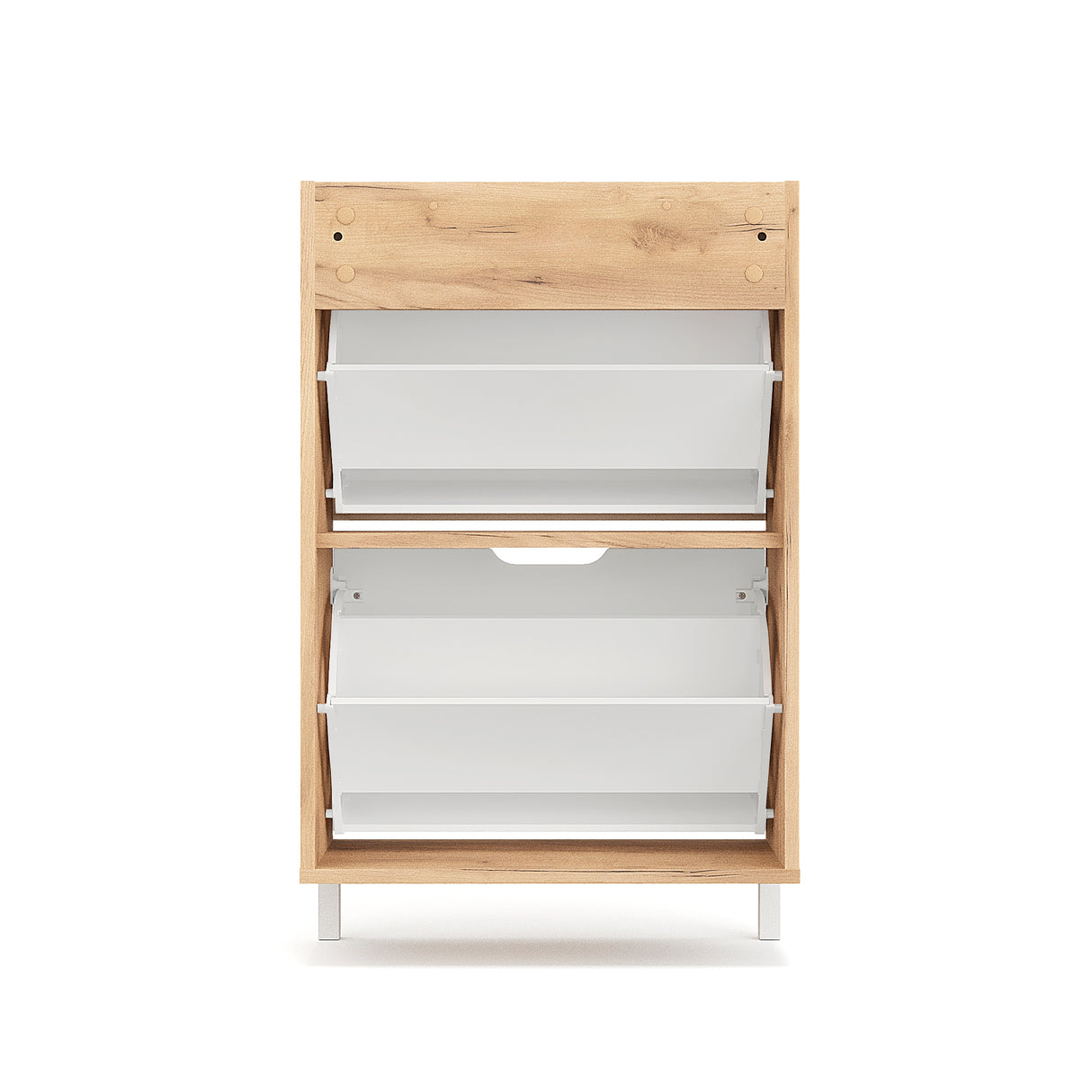 KOMTO Schuhschrank Schmal mit 2 Klappen | Madrid 2