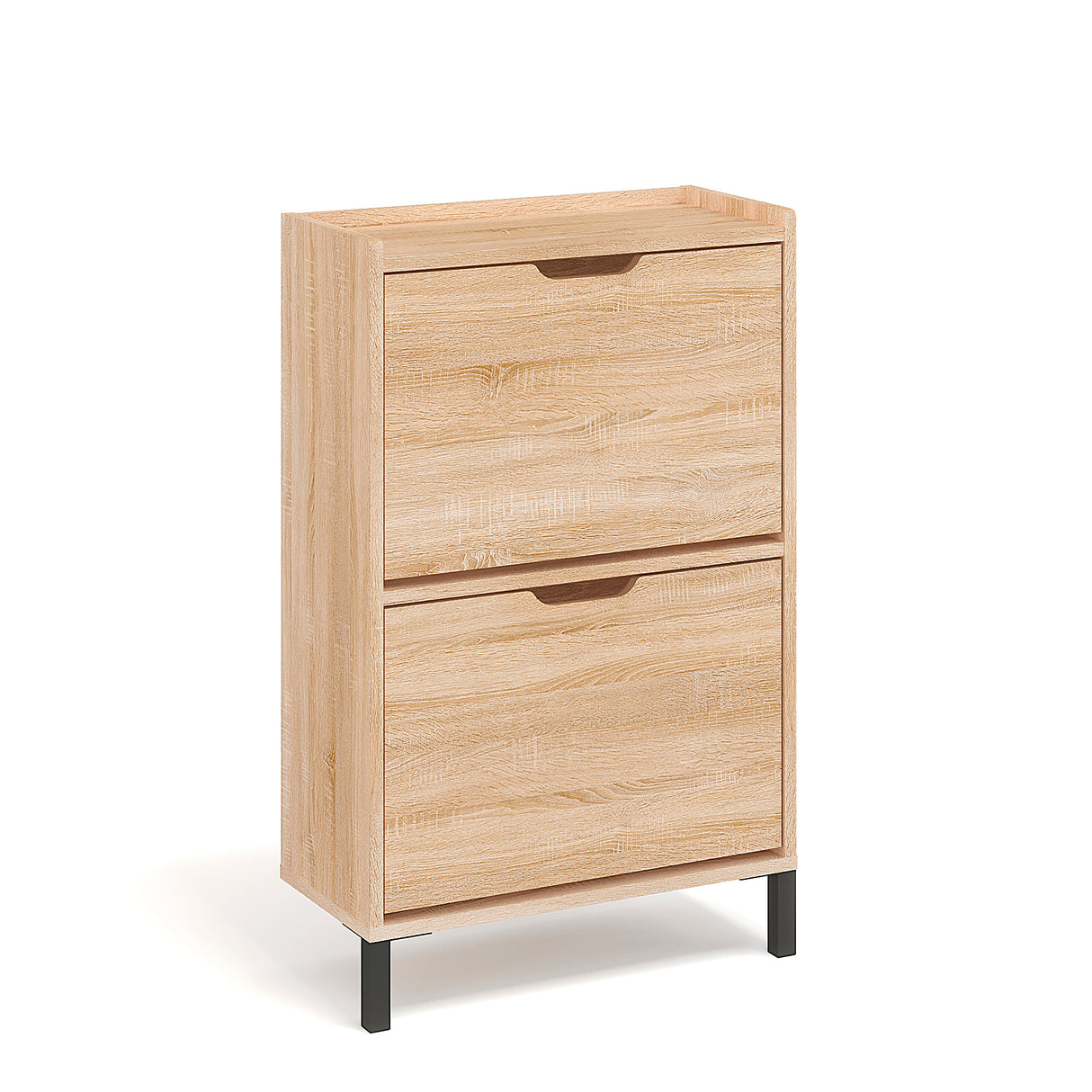 KOMTO Schuhschrank Schmal mit 2 Klappen | Madrid 2