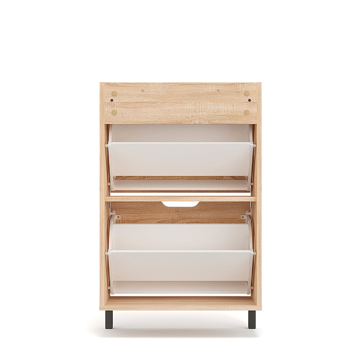 KOMTO Schuhschrank Schmal mit 2 Klappen | Madrid 2