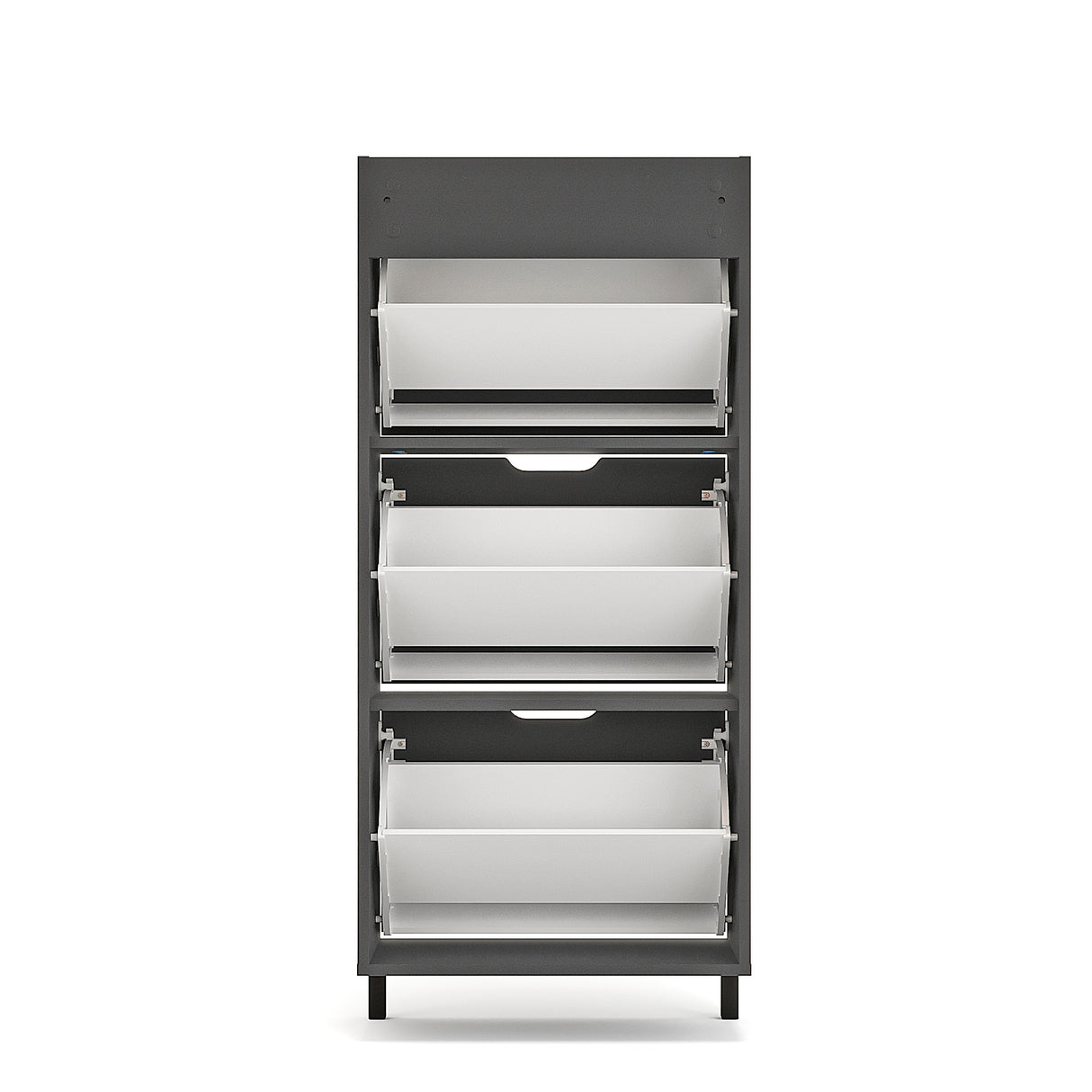 Schuhschrank Schmal mit 3 Klappen | Madrid 3