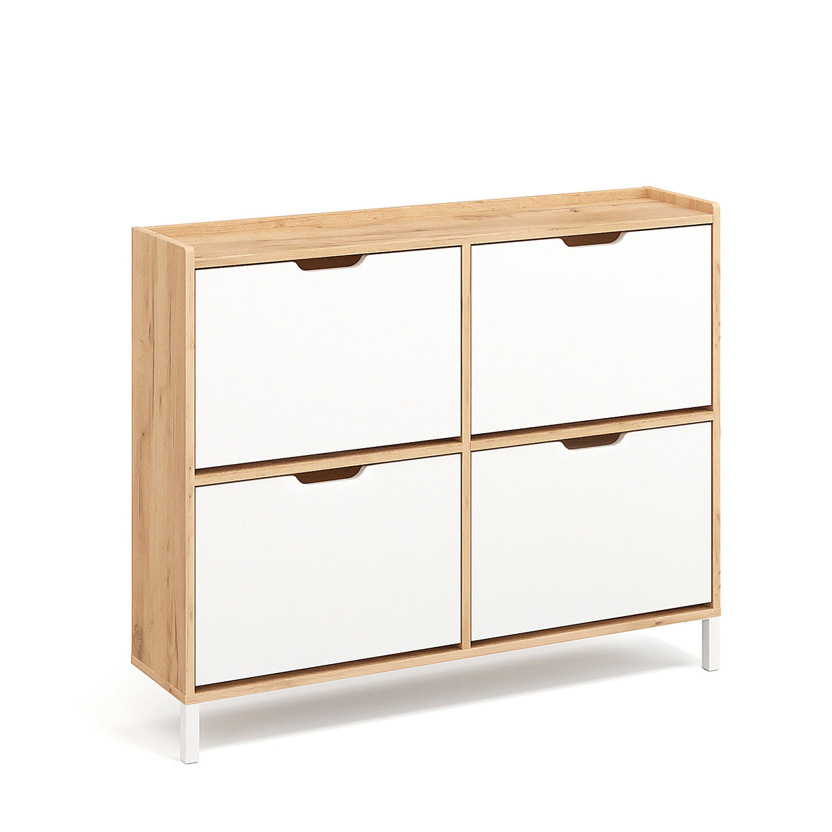 Schuhschrank Schmal mit 4 Klappen | Madrid 4