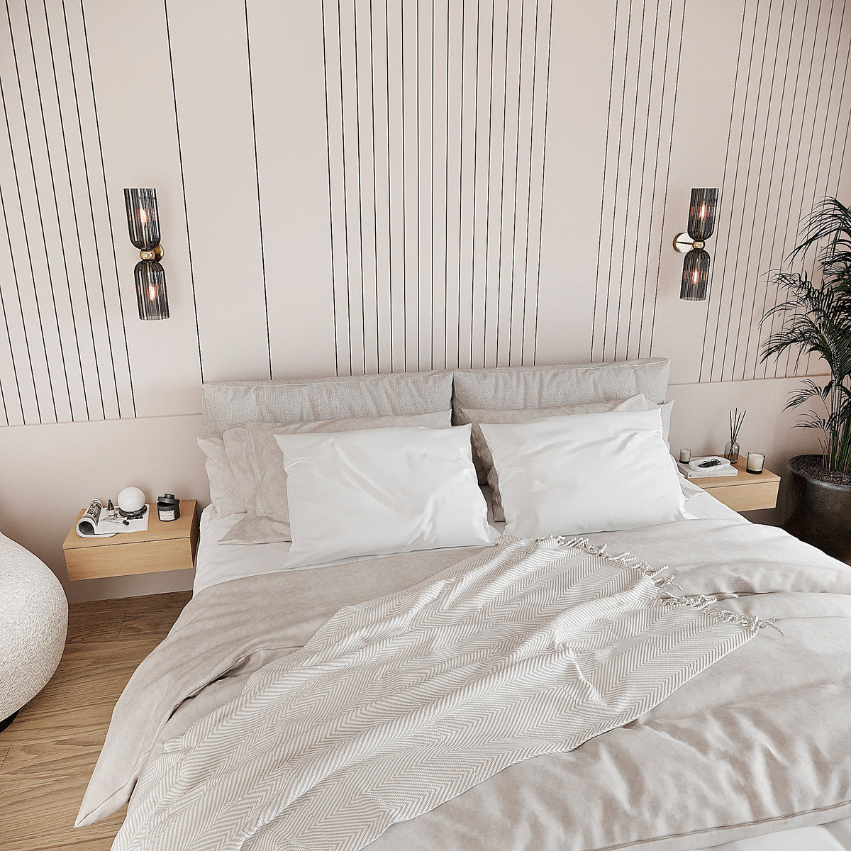 Comodino Monaco, set da 2