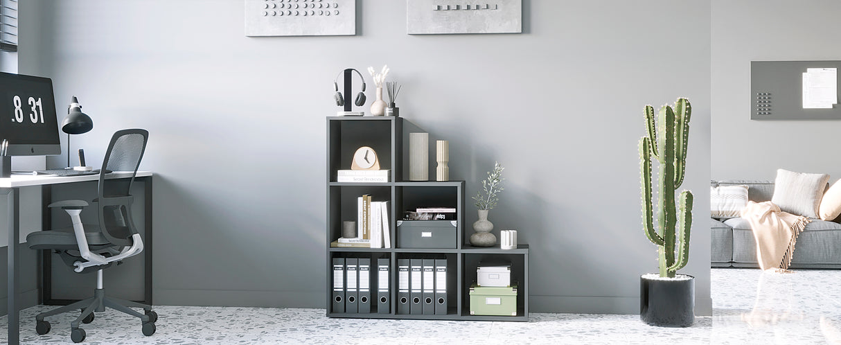 Treppenregal Stufenregal mit 6 Fächern | Vexo 6