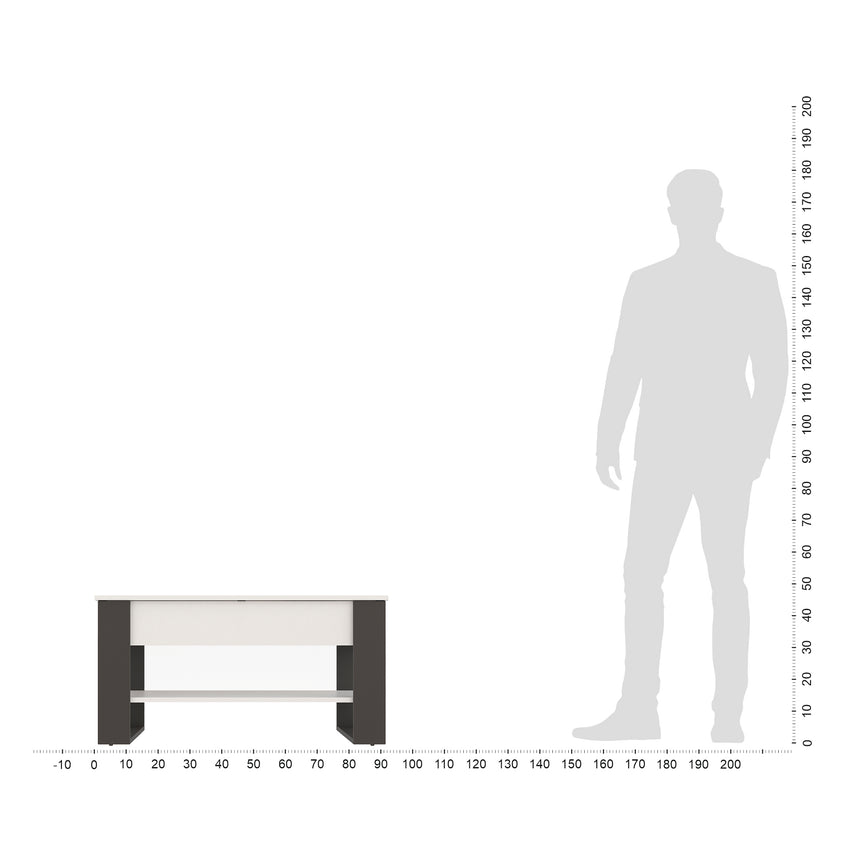 Mesa de centro WIRE — Blanco / Antracita