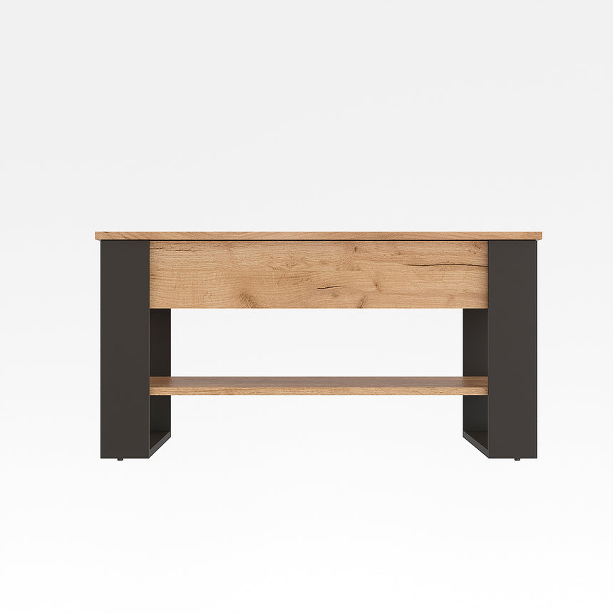 Mesa de centro WIRE — Roble Craft Dorado / Antracita