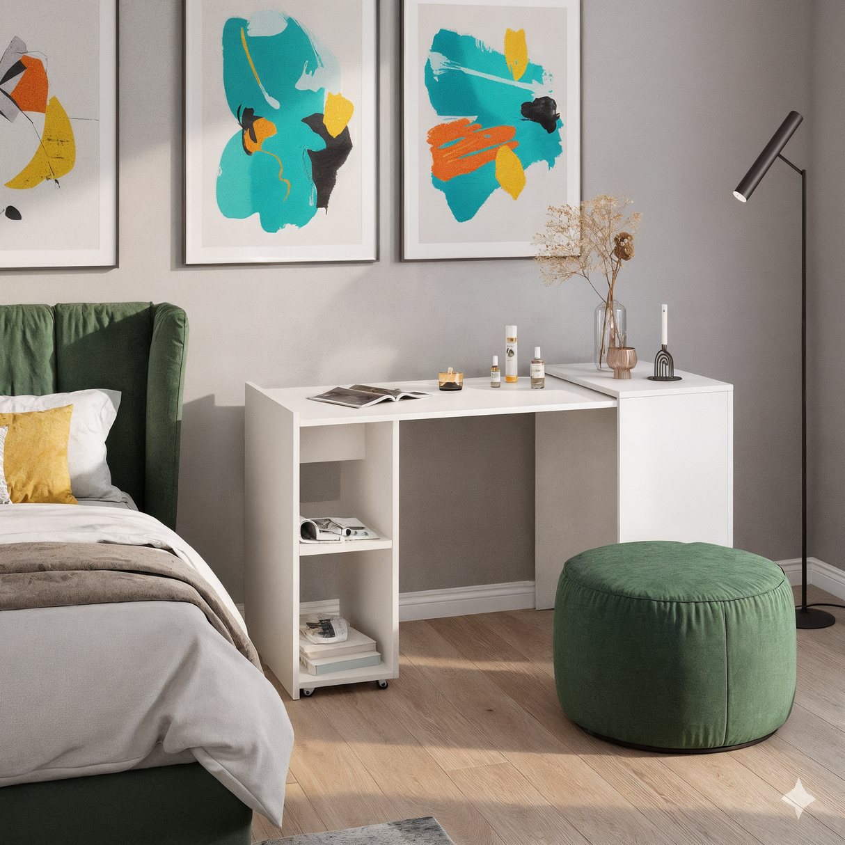 Schreibtisch mit Stauraum | FOLDY