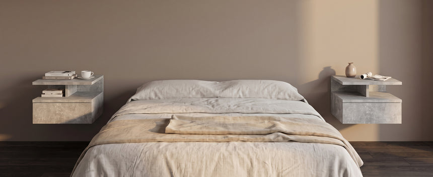 Mesita de noche MONACO T — Hormigón