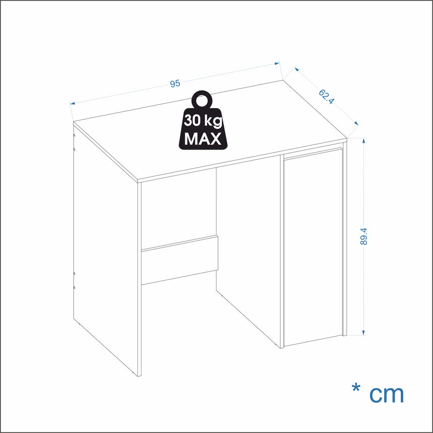 Mueble para lavadora MOZI L — Blanco