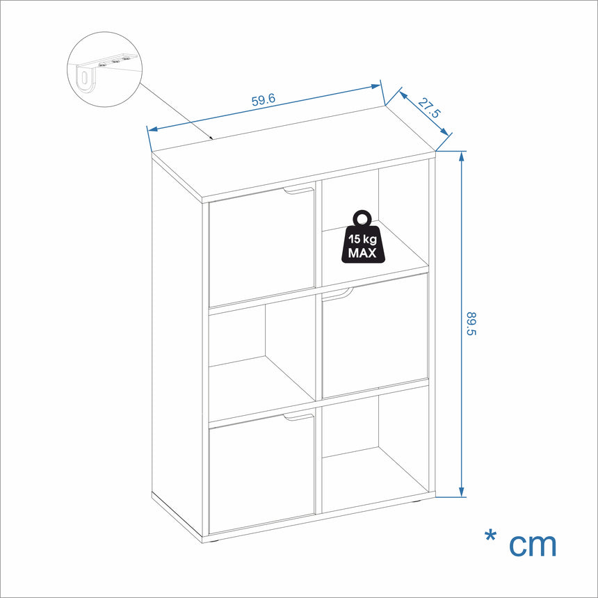 Libreria Shelf 6 — Bianco