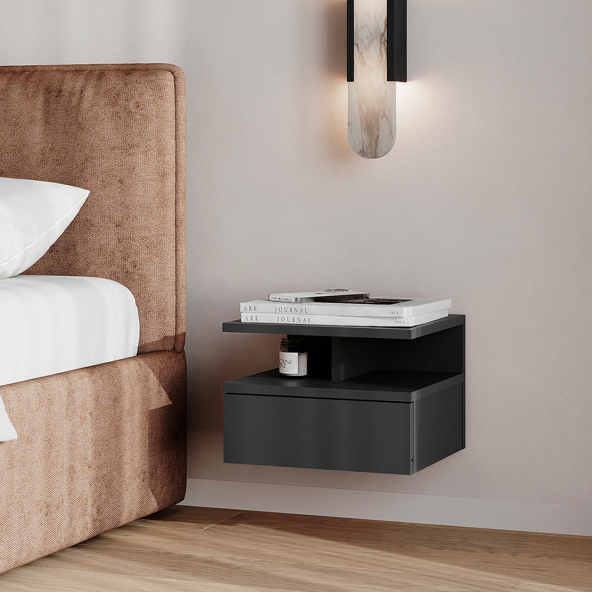 Stolik nocny MONACO T — Antracyt