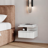 Mesita de noche MONACO T — Blanco
