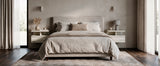 Comodino MONACO 2T, set da 2 — Rovere Craft Bianco