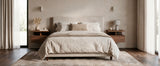 Comodino MONACO 2T, set da 2 — Noce