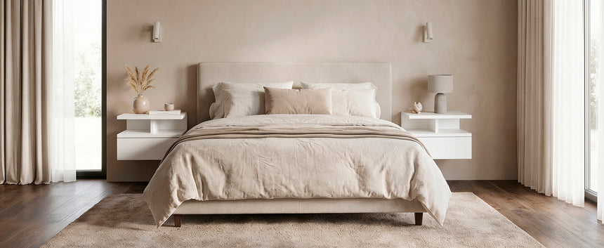 Comodino MONACO 2T, set da 2 — Bianco