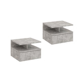 Comodino MONACO 2T, set da 2 — Cemento