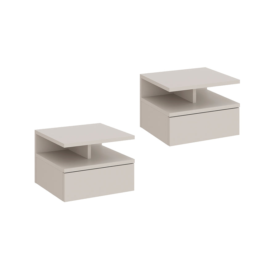 Comodino MONACO 2T, set da 2 — Cachemire