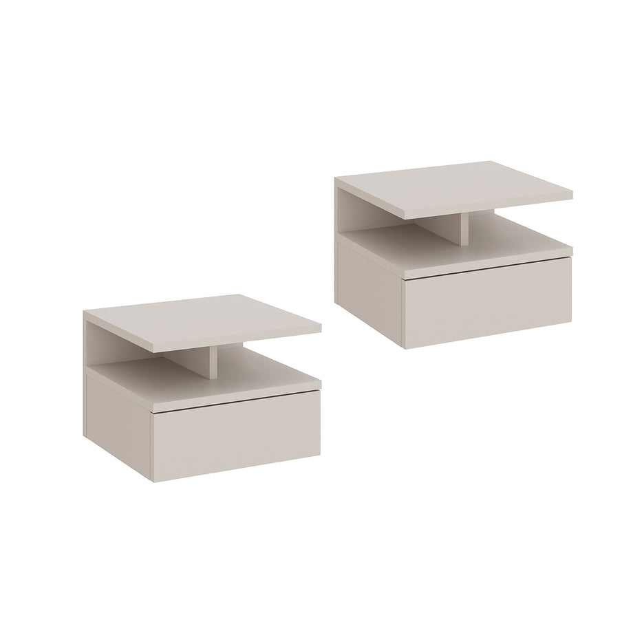 Bedside Table MONACO 2T, Set of 2