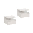 Comodino MONACO 2T, set da 2 — Bianco