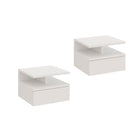 Comodino MONACO 2T, set da 2 — Bianco