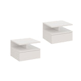 Comodino MONACO 2T, set da 2 — Bianco