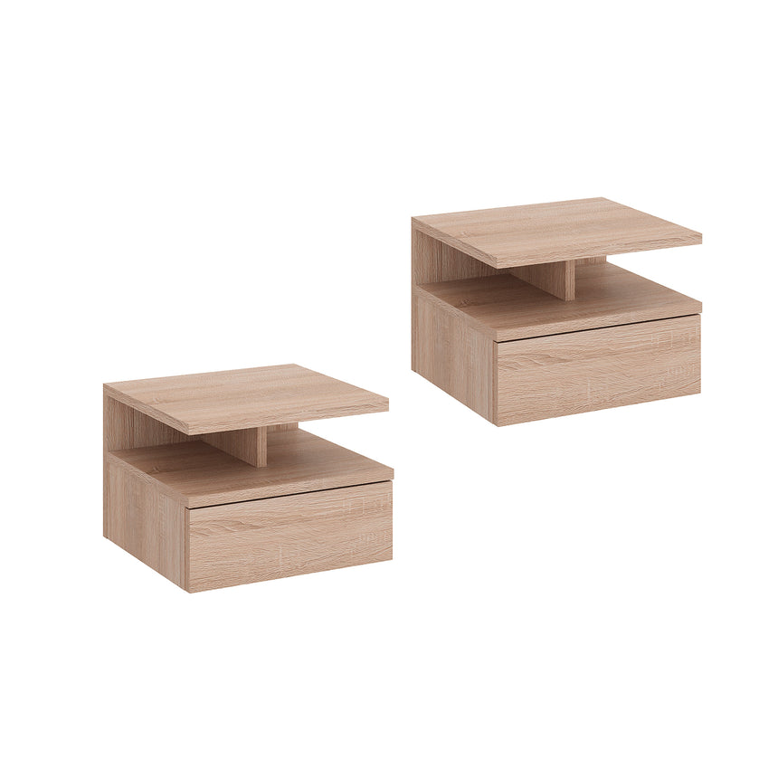 Comodino MONACO 2T, set da 2 — Rovere Sonoma