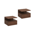 Comodino MONACO 2T, set da 2 — Noce
