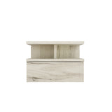 Mesita de noche MONACO T — Roble Craft Blanco