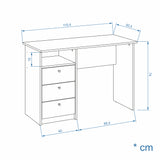 Schreibtisch mit 3 Schubladen | Oslo 110H