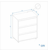 Kommode mit 3 Schubladen| Linoa 3S