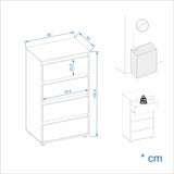 Kommode mit 4 Schubladen| Linoa 4S
