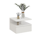 Mesita de noche MONACO T — Blanco