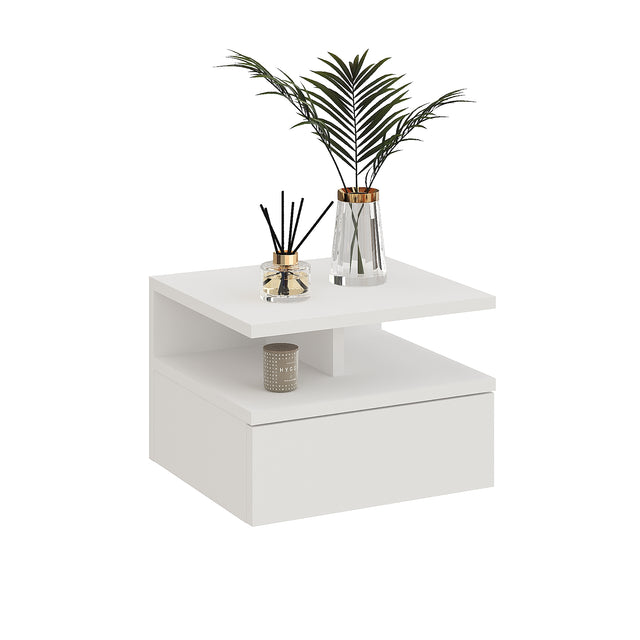 Mesita de noche MONACO T — Blanco