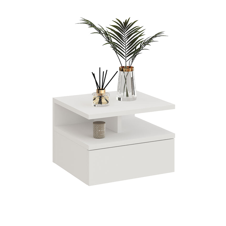 Mesita de noche MONACO T — Blanco