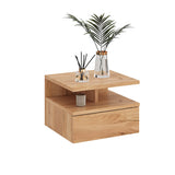 Mesita de noche MONACO T — Roble Craft Dorado