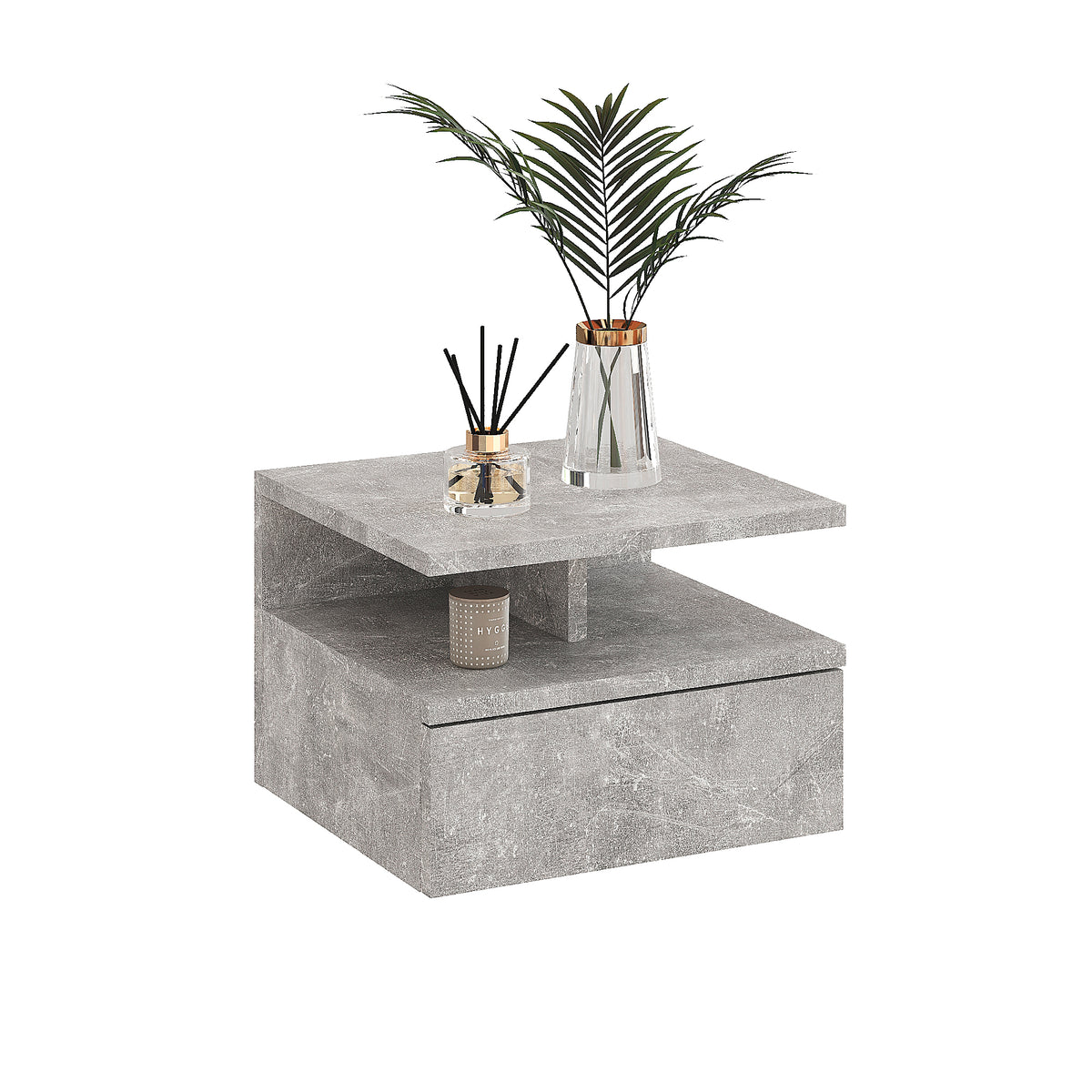 Stolik nocny MONACO T — Beton