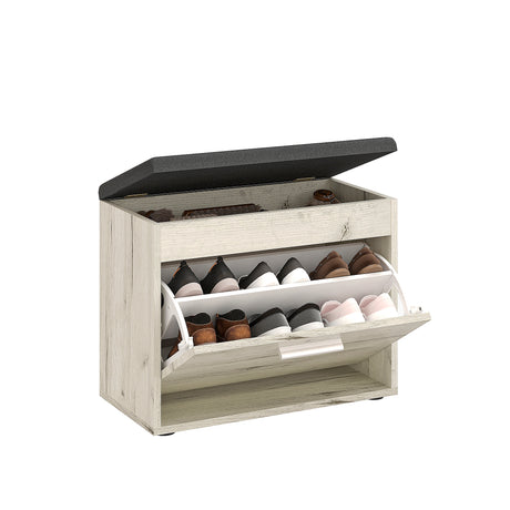 Schuhbank mit Sitzfläche und Klappe | Sofia 60K