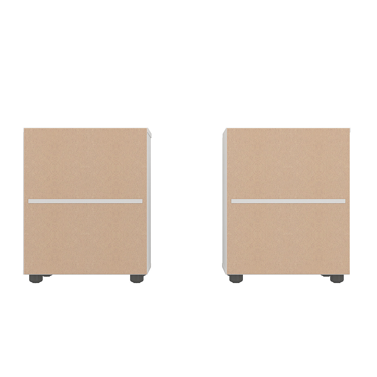 Kommode mit 2 Schubladen, 2er Set | Linoa 2NS