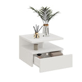 Mesita de noche MONACO T — Blanco